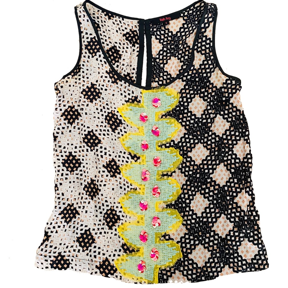 Anthropologie Rayon Shell - Fish Fry Brand - EUC - S